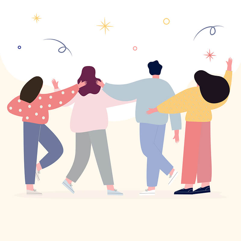 People looking at A Positive Future Background vector created by pikisuperstar - www.freepik.com